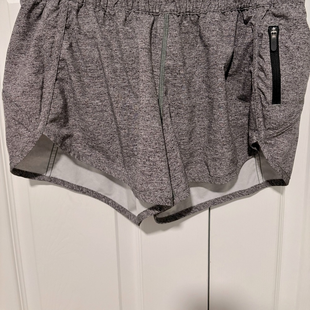 Lululemon size 8 tracker short: heathered grey